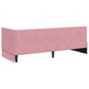 vidaXL Cornice del letto ad angolo Rosa 80 cm x 200 cm Velluto