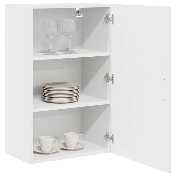 vidaXL Mobile da cucina Kalmar Bianco Lucido 50 x 31 x 80 cm