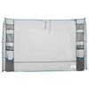 vidaXL Organizzatore da Tenda Appeso Grigio e Blu 320 x 182 cm Oxford