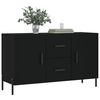 vidaXL Credenza Nera 100x36x60 cm in Legno Multistrato