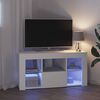 vidaXL Mobile TV LED Angolare Bianco 100 x 40 x 50 cm