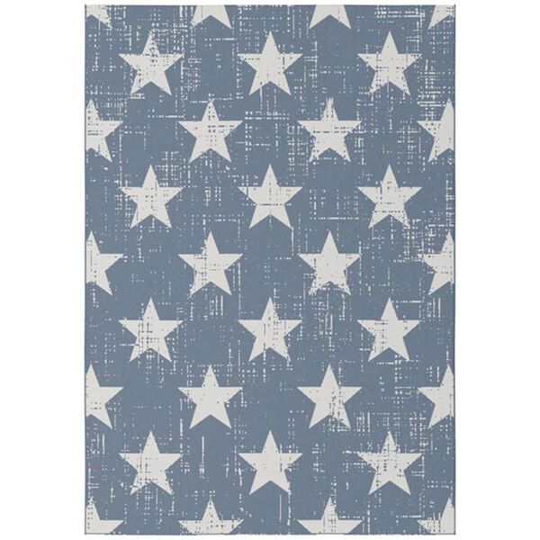 Dutch Lifestyle Tappeto per Bambini Miami 120x170 cm Blu con Stelle
