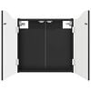 vidaXL Armadio per Dartboard Nero 56 x 12 x 63 cm Legno ingegnerizzato