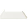 vidaXL Mensola sospesa 2 pcs Bianco 100 x 18 x 2,5 cm Acciaio