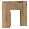 vidaXL Cornice per camino Rovere Artigianale 93 x 20 x 89 cm