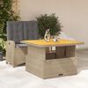 vidaXL Set da Pranzo da Giardino 2 pz con Cuscini Beige in Polyrattan