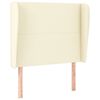 vidaXL Testiera ad Orecchio Crema 83x23x118/128 cm in Similpelle