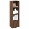 vidaXL Libreria Rovere Marrone 31x24x102 cm in Legno Multistrato
