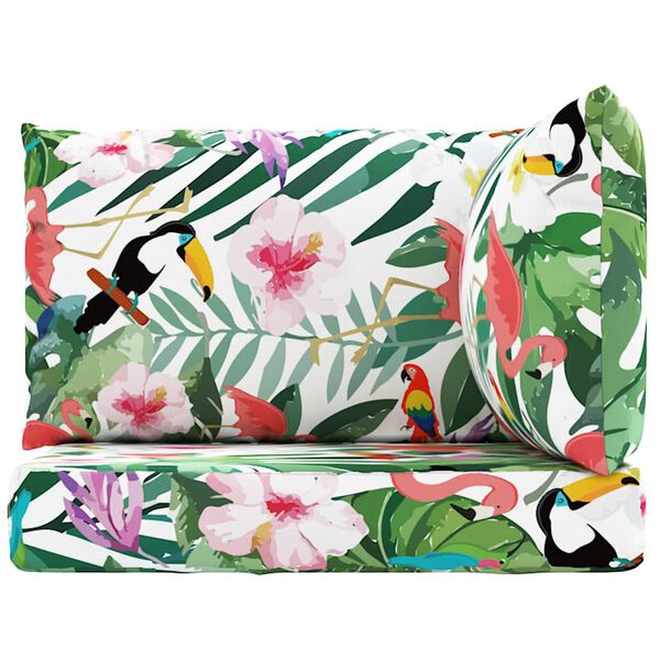 vidaXL Cuscini per Pallet 3 pz Multicolore in Tessuto Oxford