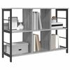 vidaXL Libreria Grigio Sonoma 102 x 32 x 72,5 cm Legno multistrato