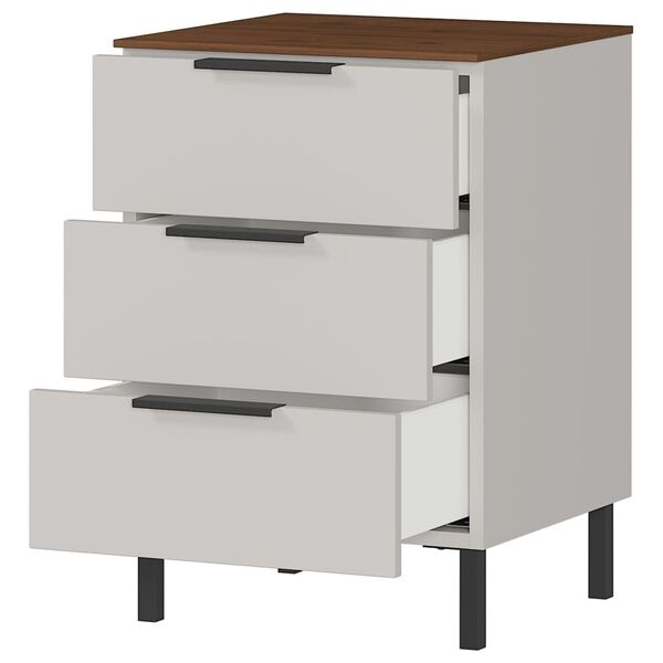 Germania Comodino GW-California 41x40x60 cm Cachemire e Noce