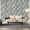 DUTCH WALLCOVERINGS Carta da Parati Motivo Marmo Grigio e Blu