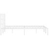 vidaXL Giroletto con Testiera Metallo Bianco 140x190 cm