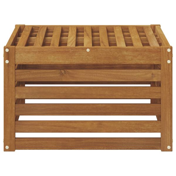 vidaXL Poggiapiedi da Esterno Legno di Acacia Massello Naturale