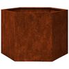 vidaXL Fioriera Ruggine 60x60x45 cm Acciaio Corten