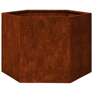 vidaXL Fioriera Ruggine 60x60x45 cm Acciaio Corten