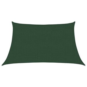 vidaXL Vela Parasole 160 g/m&sup2; Verde Scuro 3/4x2 m in HDPE