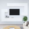 vidaXL Mobile Porta TV a Parete Bianco in Legno Multistrato