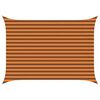 vidaXL Vela da ombra solare Arancione e Marrone 3,5 x 2,5 m