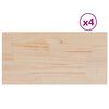 vidaXL Piani Tavolo 4 pz 90x45x1,7 cm Rettangolare Legno Massello Pino