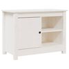 vidaXL Mobile Porta TV Bianco 70x36,5x52 cm in Legno Massello di Pino