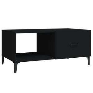 vidaXL Tavolino da Salotto Nero 90x50x40 cm in Legno Multistrato