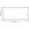 vidaXL Cuscino con cuscino 2 pcs Bianco 40 x 80 cm Cotone