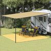 vidaXL Tappeto da Tenda 400x400 cm Beige