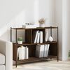vidaXL Libreria Rovere Marrone 102x28x77,5 cm in Legno Multistrato