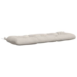 vidaXL Cuscino per panchina VIANEN 100% Poliestere Bianco