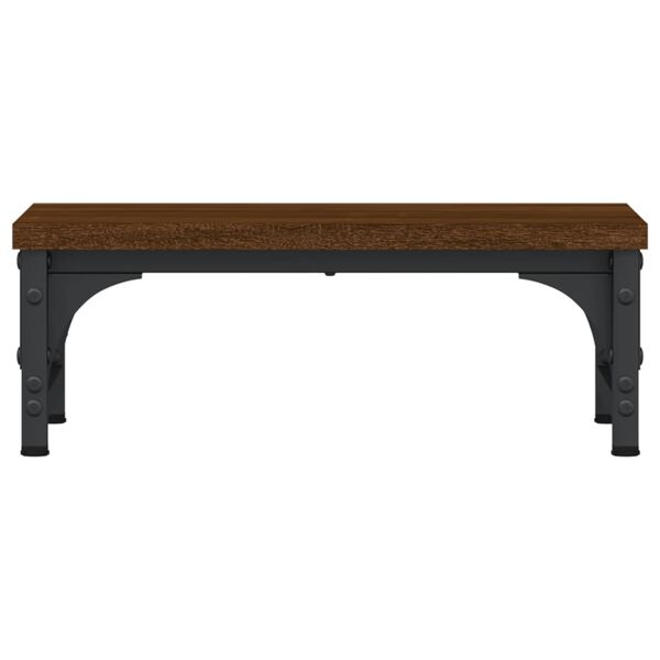 vidaXL Supporto Monitor Rovere Marrone 37x23x14cm Legno Multistrato