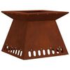 vidaXL Braciere Ruggine 48 x 48 x 40 cm Acciaio Corten