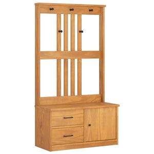 vidaXL Albero da Ingresso SANDNES 87x40x159,5 cm in Legno di Pino