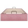 vidaXL Struttura Letto Pouf Senza Materasso Rosa 80x200 cm Velluto