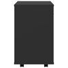 vidaXL Mobiletto con Ruote Nero 46x36x59 cm in Legno Multistrato
