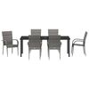 vidaXL Set da Pranzo per Giardino 7 pcs Grigio