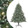 vidaXL Albero di Natale artificiale Verde 210 cm