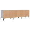 vidaXL Mobile TV Grigio Cemento 150x30x44,5 cm Legno Multistrato