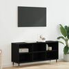 vidaXL Mobile TV Rovere Nero 103,5 x 30 x 50 cm Legno multistrato