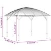 vidaXL Gazebo con Tende Laterali e Tetto ad Arco 3x3 m Antracite