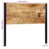 vidaXL Testiera 120 cm in Legno Massello di Mango e Ferro