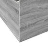 vidaXL Giroletto Cassetti Grigio Sonoma 75x190 cm Legno Multistrato