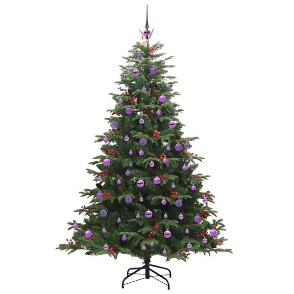 vidaXL Albero di Natale artificiale con 300 LED Verde 210 cm
