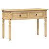 vidaXL Tavolino Consolle Corona 115x46x73 cm in Legno Massello di Pino