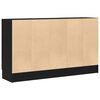 vidaXL Credenza Rovere Nero 120 x 30,5 x 70 cm Legno multistrato