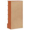 vidaXL Scarpiera Marrone Cera 52x30x104 cm Legno Massello di Pino