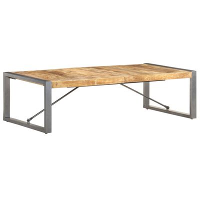 vidaXL Tavolino da Salotto 140x70x40 cm in Legno di Mango Grezzo