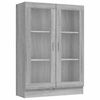 vidaXL Mobile Vetrina Grigio Sonoma 82,5x30,5x115 cm Legno Multistrato