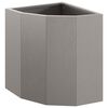 vidaXL Vaso d'angolo Ruggine 30 x 30 x 35 cm acciaio corten