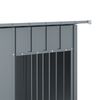 vidaXL Casetta Cani con Tetto Antracite 196x91x110 cm Acciaio Zincato